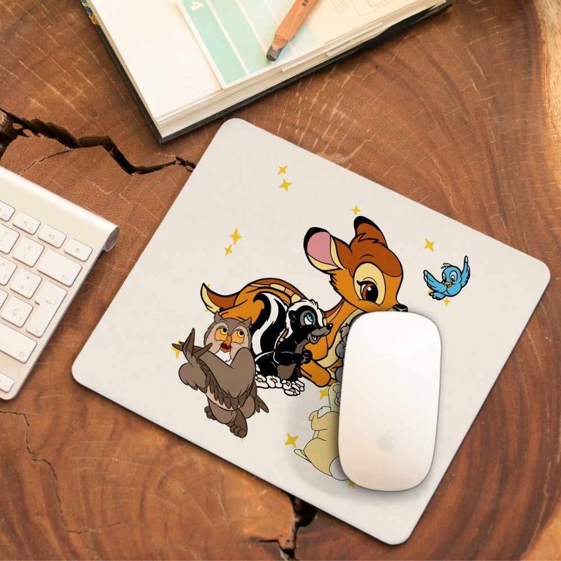 PC, gaming si accesorii - Periferice PC - Mousepad - Mousepad Bambi Thumper Flower Natura Sconcs, 21x19cm - Infinity.ro