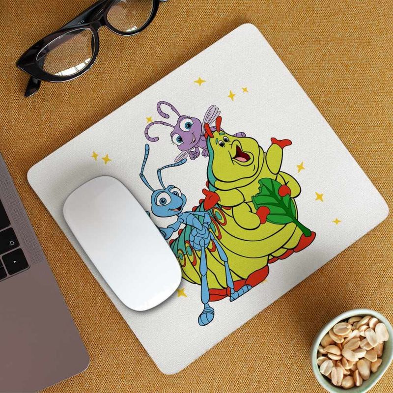 PC, gaming si accesorii - Periferice PC - Mousepad - Mousepad Aventuri la Firul Ierbii Flik Furnica Vierme, 21x19cm - Infinity.ro