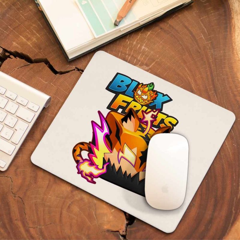 PC, gaming si accesorii - Periferice PC - Mousepad - Mousepad Blox Fruits Tigru Fruit Roblox Fructe, 21x19cm - Infinity.ro