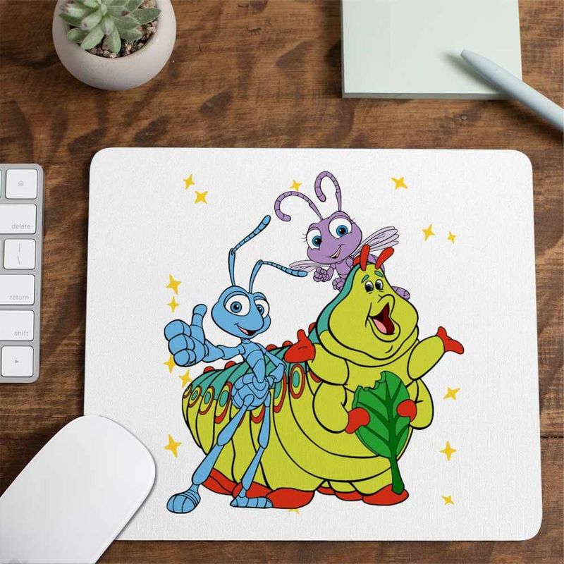 PC, gaming si accesorii - Periferice PC - Mousepad - Mousepad Aventuri la Firul Ierbii Flik Furnica Vierme, 21x19cm - Infinity.ro