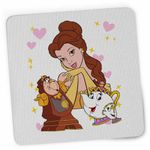 PC, gaming si accesorii - Periferice PC - Mousepad - Mousepad Frumoasa si Bestia Ceanic Ceas, 21x19cm - Infinity.ro