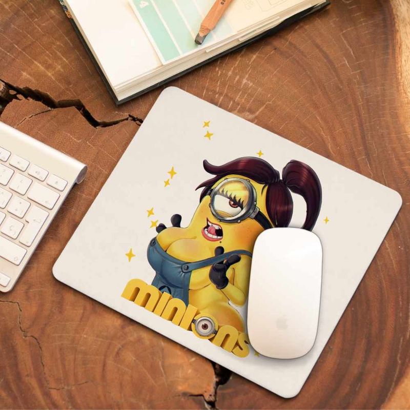 PC, gaming si accesorii - Periferice PC - Mousepad - Mousepad Minions Marlena Despicable Minioni, 21x19cm - Infinity.ro