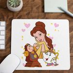 PC, gaming si accesorii - Periferice PC - Mousepad - Mousepad Frumoasa si Bestia Ceanic Ceas, 21x19cm - Infinity.ro