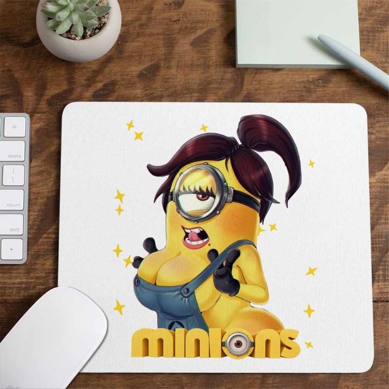 PC, gaming si accesorii - Periferice PC - Mousepad - Mousepad Minions Marlena Despicable Minioni, 21x19cm - Infinity.ro