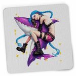 PC, gaming si accesorii - Periferice PC - Mousepad - Mousepad Jinx Arcane Rechin Runeterra, 21x19cm - Infinity.ro