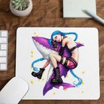 PC, gaming si accesorii - Periferice PC - Mousepad - Mousepad Jinx Arcane Rechin Runeterra, 21x19cm - Infinity.ro