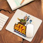 PC, gaming si accesorii - Periferice PC - Mousepad - Mousepad Star Wars Thrawn Ahsoka Baby Yoda, 21x19cm - Infinity.ro