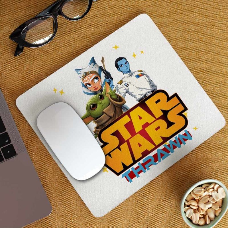 PC, gaming si accesorii - Periferice PC - Mousepad - Mousepad Star Wars Thrawn Ahsoka Baby Yoda, 21x19cm - Infinity.ro