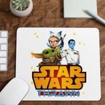 PC, gaming si accesorii - Periferice PC - Mousepad - Mousepad Star Wars Thrawn Ahsoka Baby Yoda, 21x19cm - Infinity.ro