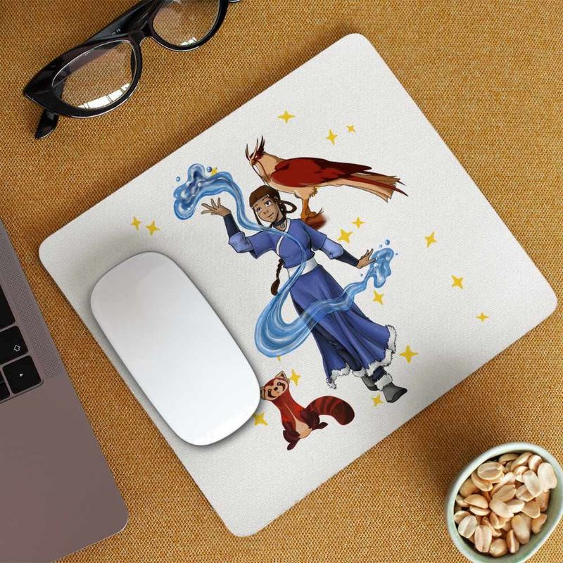 PC, gaming si accesorii - Periferice PC - Mousepad - Mousepad Avatar Katara Waterbender Legenda lui Aang Arte Martiale, 21x19cm - Infinity.ro