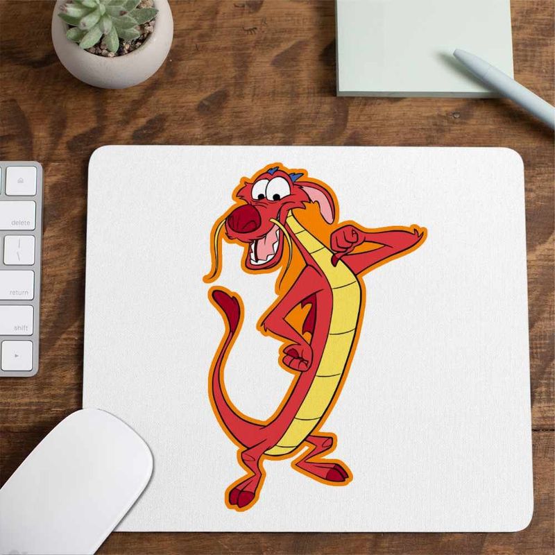 PC, gaming si accesorii - Periferice PC - Mousepad - Mousepad Mulan Mushu Dragon, 21x19cm - Infinity.ro