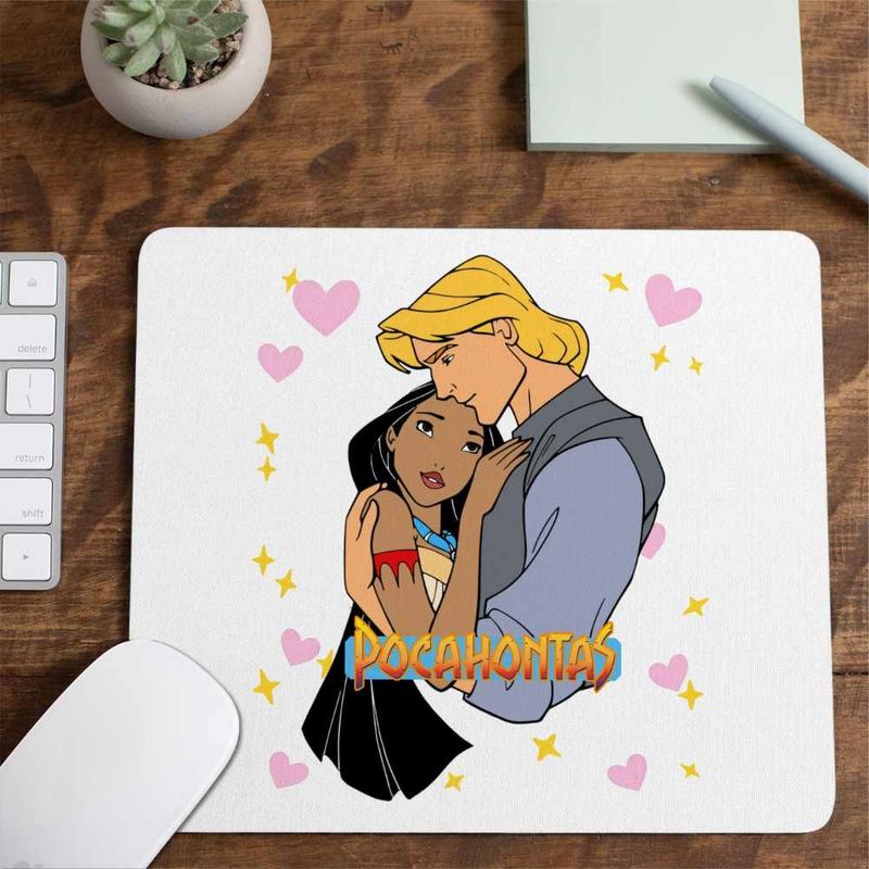 PC, gaming si accesorii - Periferice PC - Mousepad - Mousepad Pocahontas Love Dragobete, 21x19cm - Infinity.ro