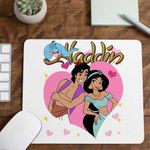 PC, gaming si accesorii - Periferice PC - Mousepad - Mousepad Aladdin Jasmine Valentines Day Love Dragobete Cuplu, 21x19cm - Infinity.ro