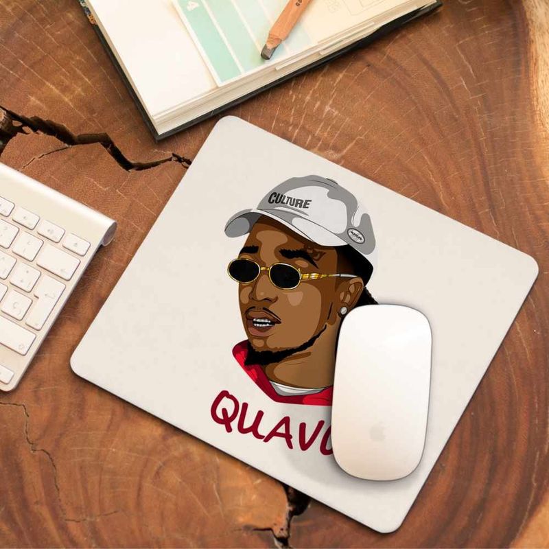 PC, gaming si accesorii - Periferice PC - Mousepad - Mousepad Quavo Culture Trap Rap Music, 21x19cm - Infinity.ro