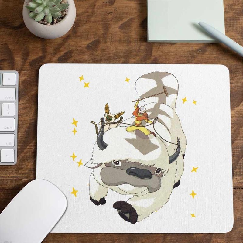PC, gaming si accesorii - Periferice PC - Mousepad - Mousepad Avatar Airbender Appa Maestru Aerului Momo, 21x19cm - Infinity.ro