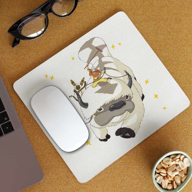 PC, gaming si accesorii - Periferice PC - Mousepad - Mousepad Avatar Airbender Appa Maestru Aerului Momo, 21x19cm - Infinity.ro