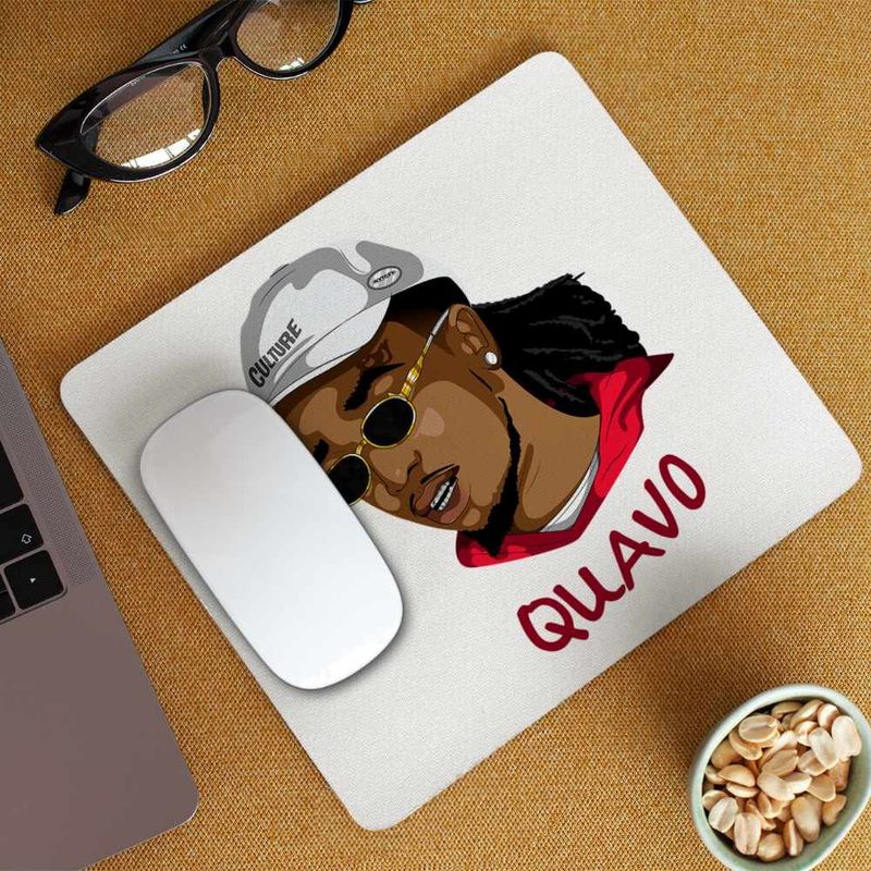 PC, gaming si accesorii - Periferice PC - Mousepad - Mousepad Quavo Culture Trap Rap Music, 21x19cm - Infinity.ro