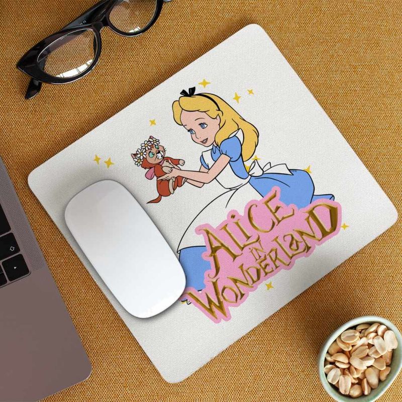 PC, gaming si accesorii - Periferice PC - Mousepad - Mousepad Alice Tara Minunilor Dinah, 21x19cm - Infinity.ro