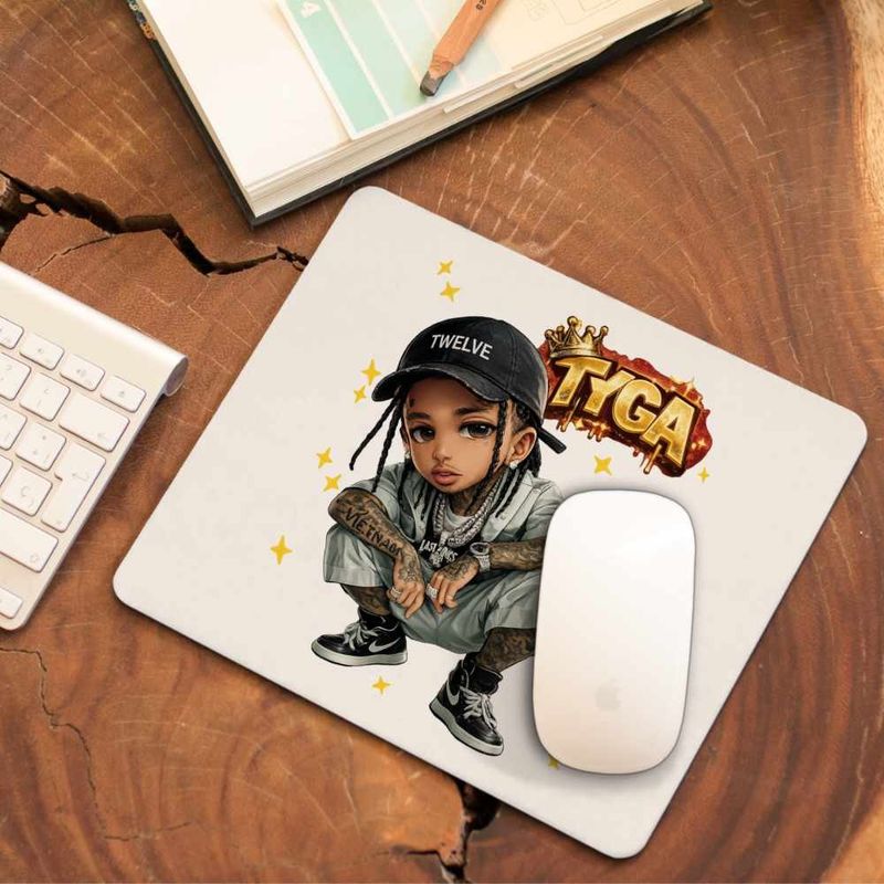 PC, gaming si accesorii - Periferice PC - Mousepad - Mousepad Tyga Hip Hop Party Vibe, 21x19cm - Infinity.ro