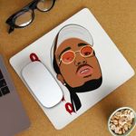 PC, gaming si accesorii - Periferice PC - Mousepad - Mousepad Quavo Stain Trap Hip Hop, 21x19cm - Infinity.ro