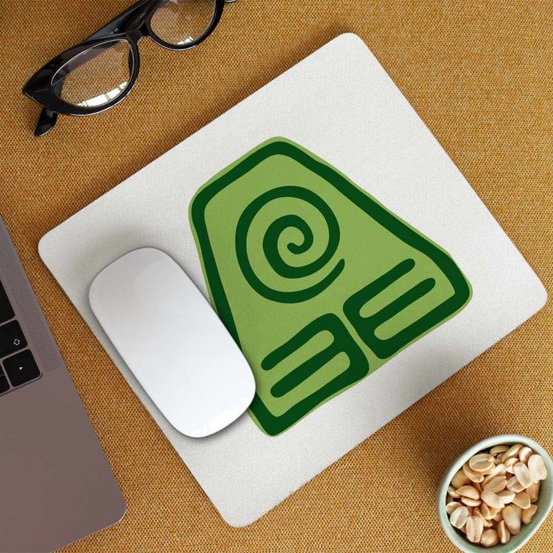 PC, gaming si accesorii - Periferice PC - Mousepad - Mousepad Avatar Earthbender Element Simbol Mastru Pamantului, 21x19cm - Infinity.ro