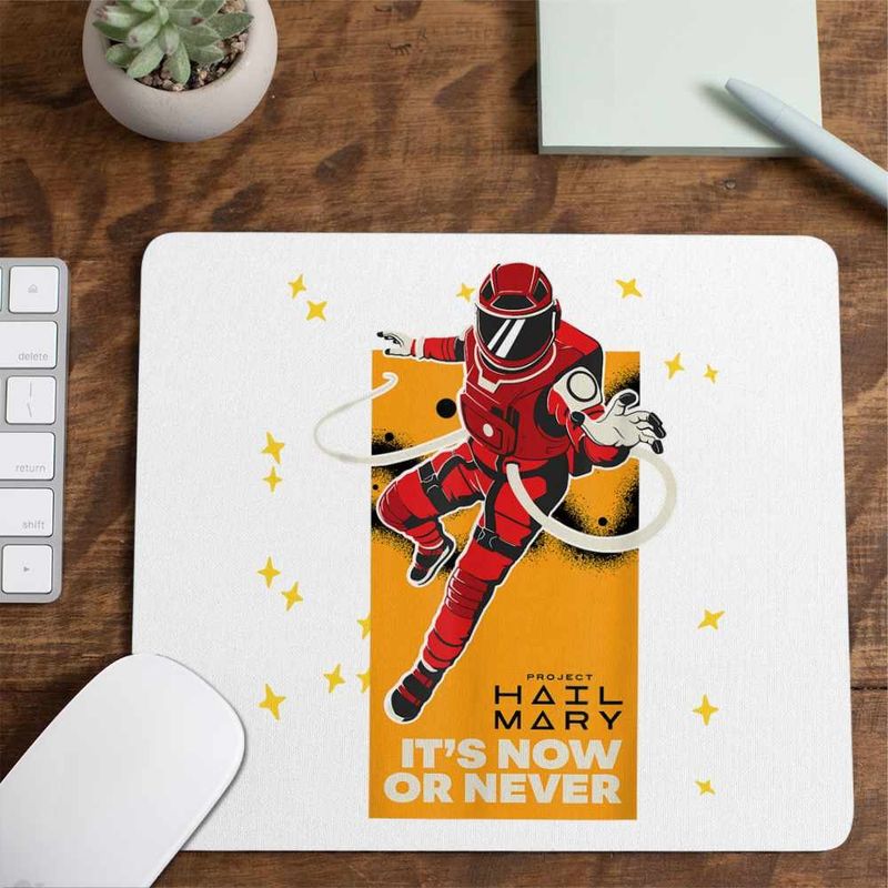 PC, gaming si accesorii - Periferice PC - Mousepad - Mousepad Project Hail Mary Now or Never Astrophage, 21x19cm - Infinity.ro