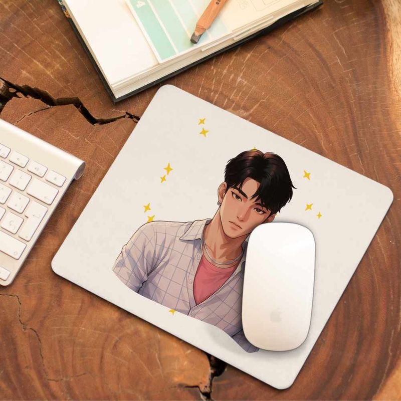 PC, gaming si accesorii - Periferice PC - Mousepad - Mousepad Huntrix Saja Boys Jinu Kpop Demon Hunters CoolTrend, 21x19cm - Infinity.ro