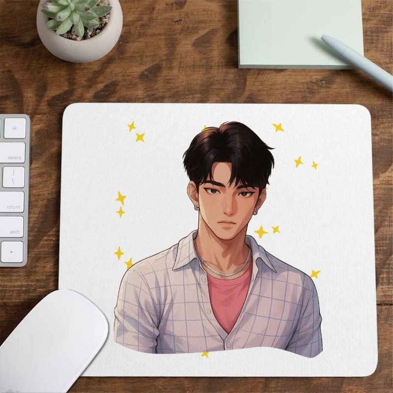 PC, gaming si accesorii - Periferice PC - Mousepad - Mousepad Huntrix Saja Boys Jinu Kpop Demon Hunters CoolTrend, 21x19cm - Infinity.ro