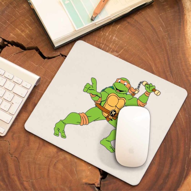 PC, gaming si accesorii - Periferice PC - Mousepad - Mousepad Testoasele Ninja Michelangelo Nunceag, CoolTrend, 21x19cm - Infinity.ro