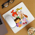 PC, gaming si accesorii - Periferice PC - Mousepad - Mousepad Dora the Explorer Familia Flintstone Bam Bam Bebelusi, CoolTrend, 21x19cm - Infinity.ro