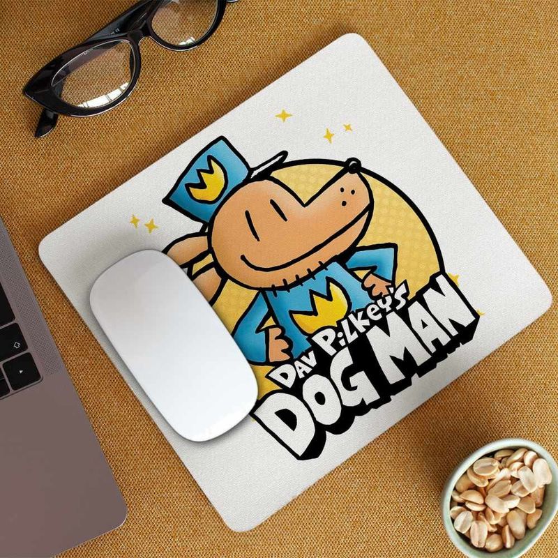 PC, gaming si accesorii - Periferice PC - Mousepad - Mousepad Dog Man Dav Pilkey Aventuri Caine Politist CoolTrend, 21x19cm - Infinity.ro