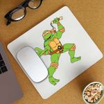 PC, gaming si accesorii - Periferice PC - Mousepad - Mousepad Testoasele Ninja Michelangelo Nunceag, CoolTrend, 21x19cm - Infinity.ro