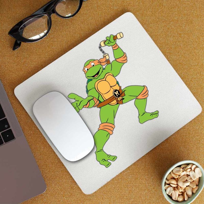 PC, gaming si accesorii - Periferice PC - Mousepad - Mousepad Testoasele Ninja Michelangelo Nunceag, CoolTrend, 21x19cm - Infinity.ro