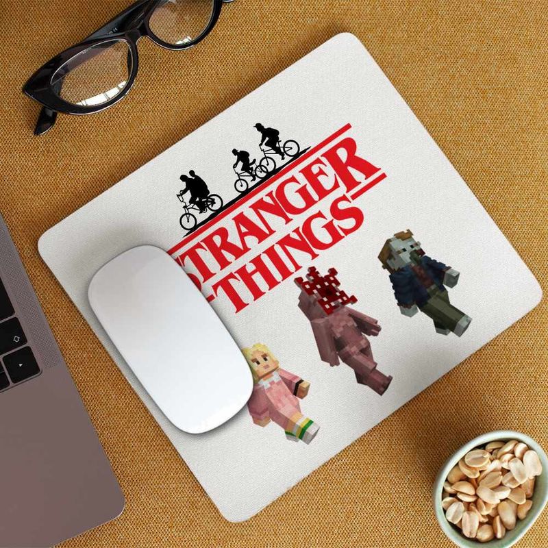 PC, gaming si accesorii - Periferice PC - Mousepad - Mousepad Stranger Things Minecraft Demogorgon Roblox CoolTrend, 21x19cm - Infinity.ro