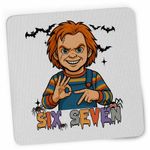 PC, gaming si accesorii - Periferice PC - Mousepad - Mousepad Six Seven Horror Chucky 67 Halloween CoolTrend, 21x19cm - Infinity.ro