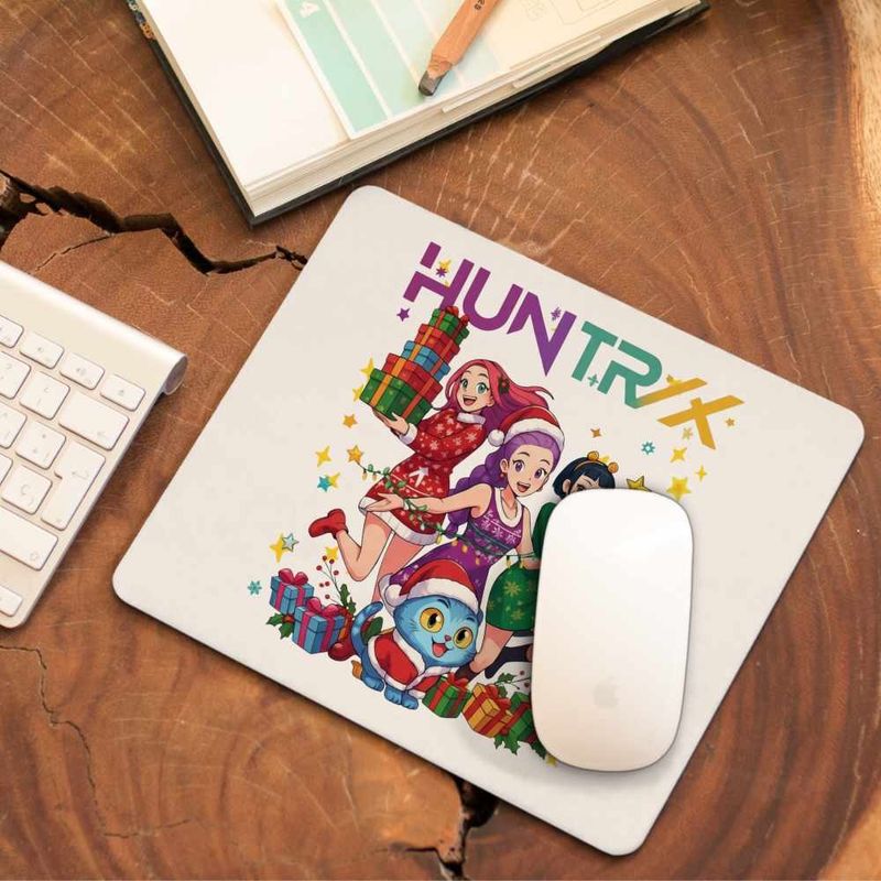 PC, gaming si accesorii - Periferice PC - Mousepad - Mousepad Huntrix Kpop Craciun CoolTrend, 21x19cm - Infinity.ro