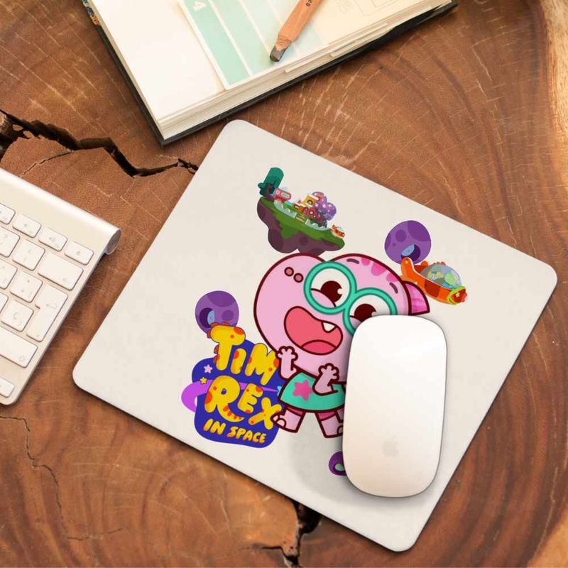 PC, gaming si accesorii - Periferice PC - Mousepad - Mousepad Tim Rex Tia Spatiu Dinozauri Exploratori, CoolTrend, 21x19cm - Infinity.ro