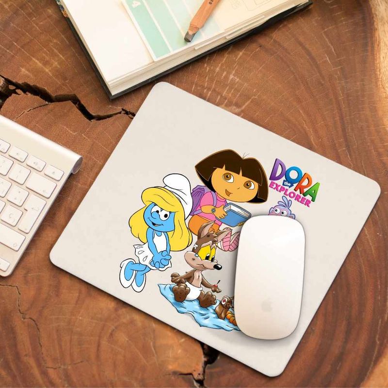 PC, gaming si accesorii - Periferice PC - Mousepad - Mousepad Dora Exploratoarea Strumfita Road Runner Coiotul Baby Bebelusi Buba, CoolTrend, 21x19cm - Infinity.ro