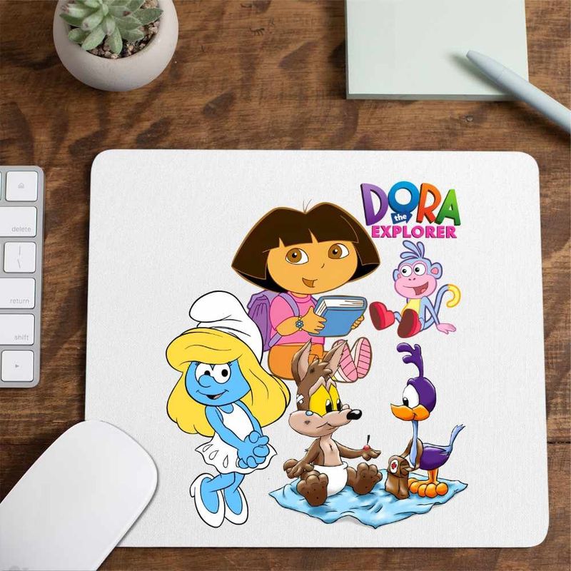PC, gaming si accesorii - Periferice PC - Mousepad - Mousepad Dora Exploratoarea Strumfita Road Runner Coiotul Baby Bebelusi Buba, CoolTrend, 21x19cm - Infinity.ro