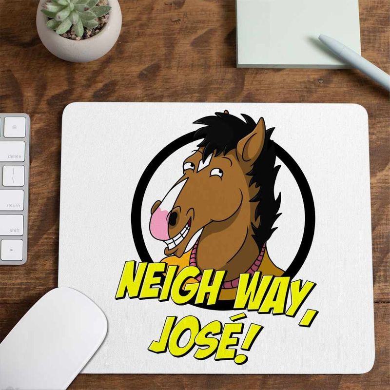 PC, gaming si accesorii - Periferice PC - Mousepad - Mousepad BoJack Horseman Neigh Way Jose CoolTrend, 21x19cm - Infinity.ro