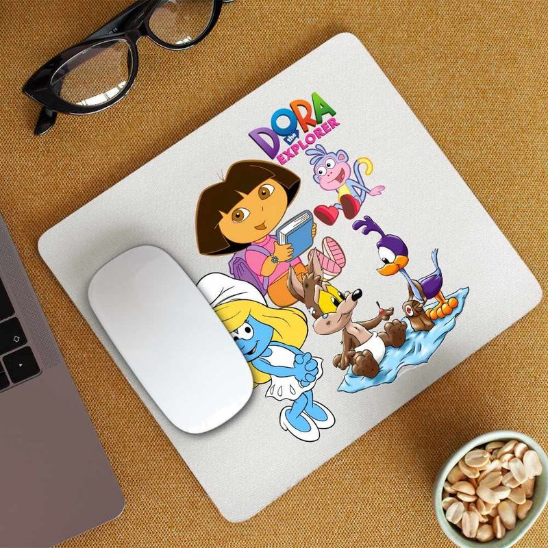 PC, gaming si accesorii - Periferice PC - Mousepad - Mousepad Dora Exploratoarea Strumfita Road Runner Coiotul Baby Bebelusi Buba, CoolTrend, 21x19cm - Infinity.ro