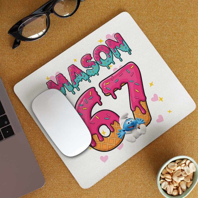 PC, gaming si accesorii - Periferice PC - Mousepad - Mousepad Six Seven Mason Creme Ciocolata 67 CoolTrend, 21x19cm - Infinity.ro