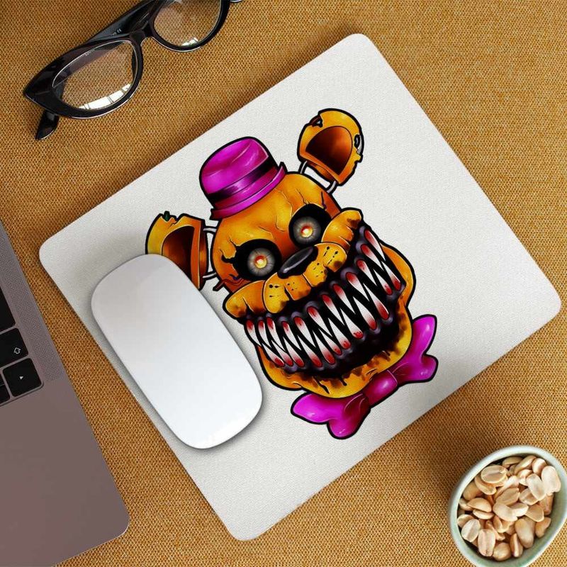 PC, gaming si accesorii - Periferice PC - Mousepad - Mousepad Fnaf Nightmare Freddy Five Nights at Freddy Horror Halloween CoolTrend, 21x19cm - Infinity.ro