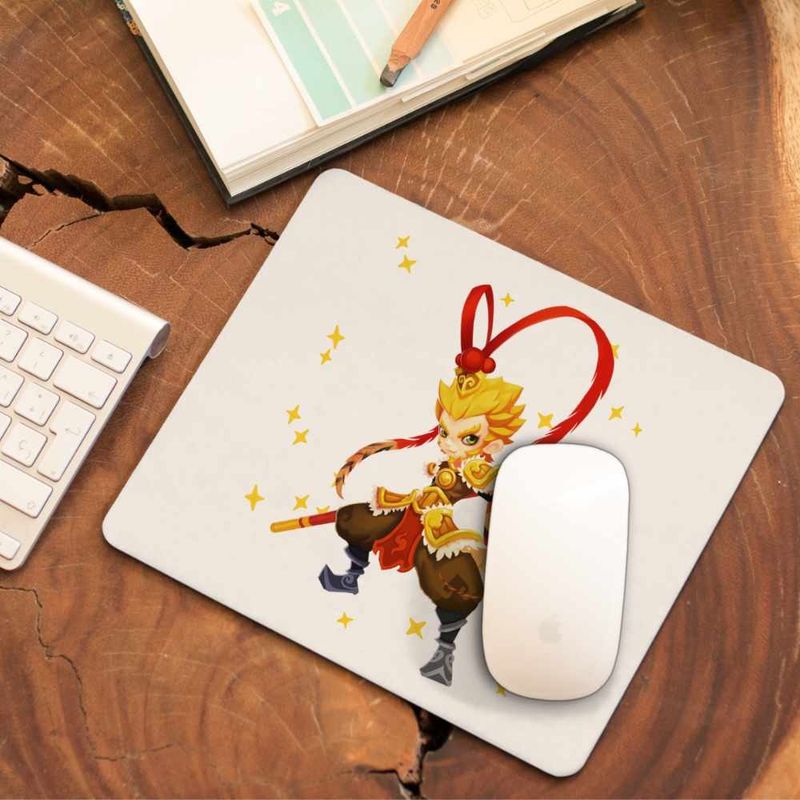 PC, gaming si accesorii - Periferice PC - Mousepad - Mousepad Sun Wukong Monkey King Aventuri, 21x19cm - Infinity.ro