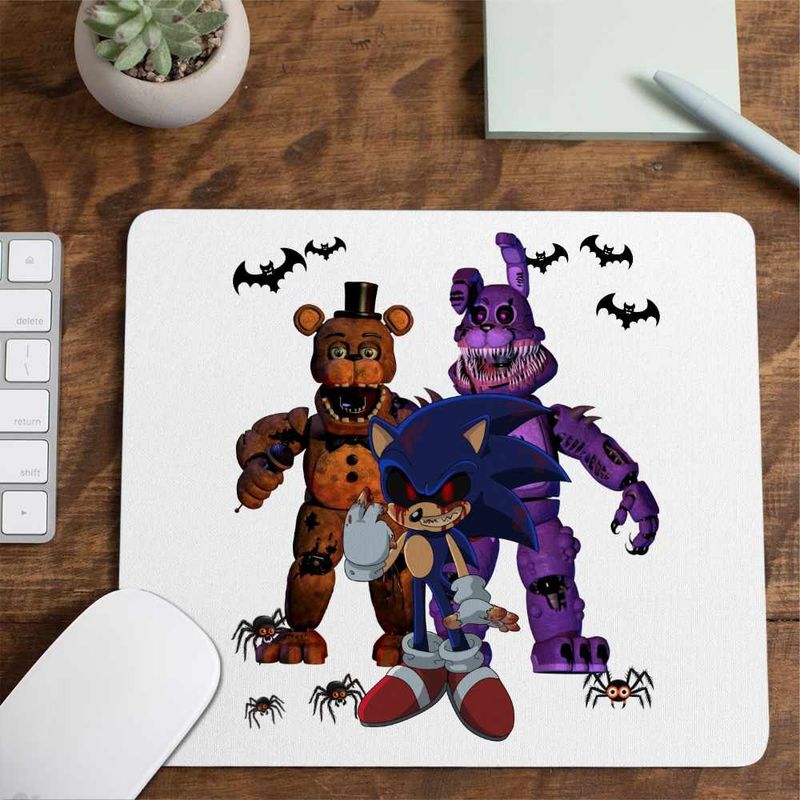 PC, gaming si accesorii - Periferice PC - Mousepad - Mousepad Fnaf Sonic Five Nights at Freddy Horror Halloween CoolTrend, 21x19cm - Infinity.ro