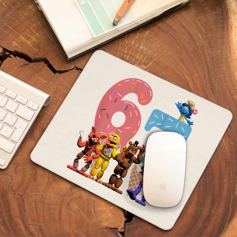PC, gaming si accesorii - Periferice PC - Mousepad - Mousepad Fnaf Six Seven Ice Cream Party Five Nights at Freddy Horror Halloween CoolTrend, 21x19cm - Infinity.ro