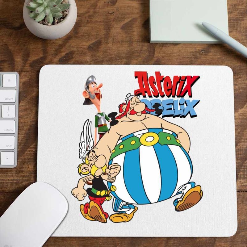 PC, gaming si accesorii - Periferice PC - Mousepad - Mousepad Asterix Obelix Aventuri Cezar, CoolTrend, 21x19cm - Infinity.ro
