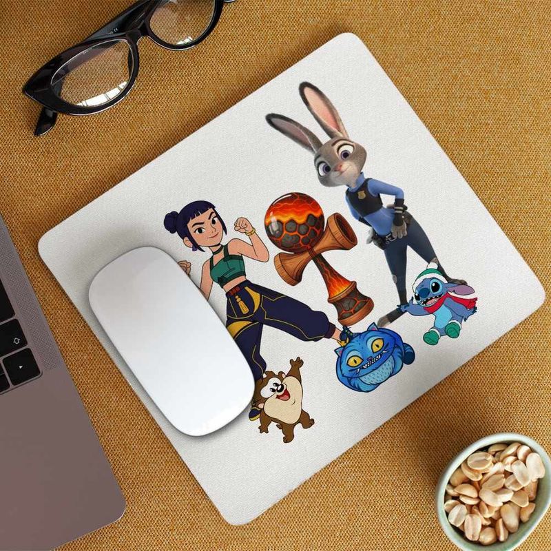 PC, gaming si accesorii - Periferice PC - Mousepad - Mousepad Kendama Huntrix Zootopia Demon Hunters Judy K-pop CoolTrend, 21x19cm - Infinity.ro