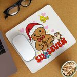 PC, gaming si accesorii - Periferice PC - Mousepad - Mousepad Six Seven Omul de Turta Dulce Craciun CoolTrend, 21x19cm - Infinity.ro