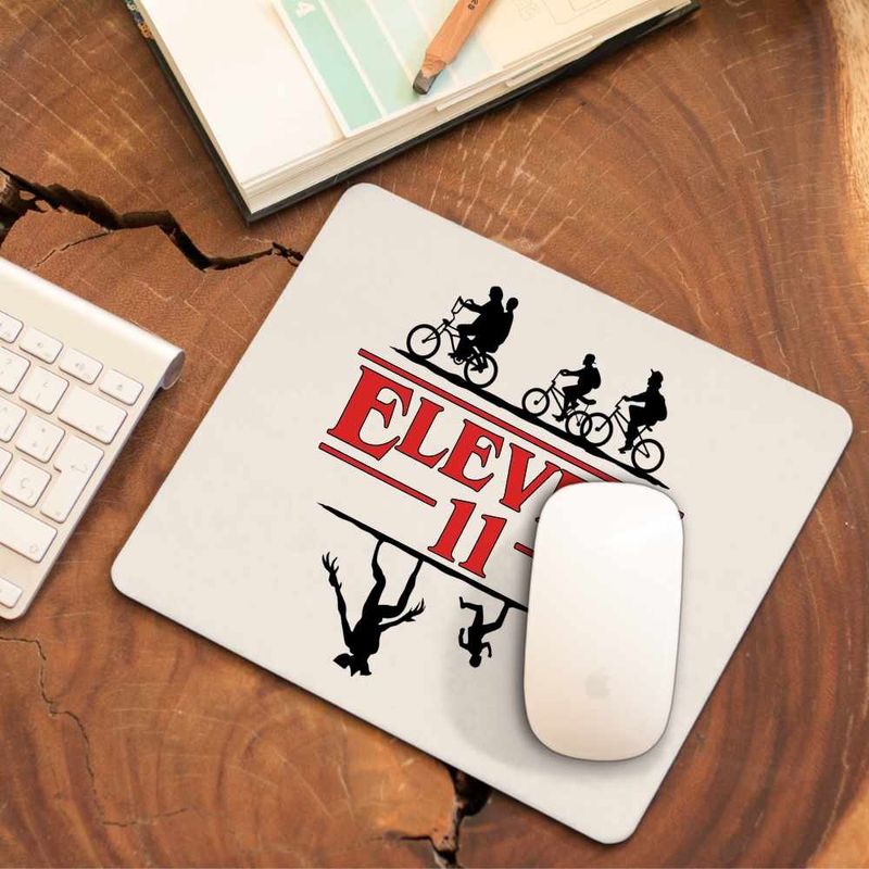 PC, gaming si accesorii - Periferice PC - Mousepad - Mousepad Stranger Things Upside Down Eleven CoolTrend, 21x19cm - Infinity.ro